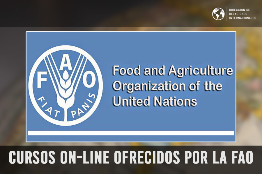Oportunidad de Cursos Online ofrecidos por la FAO