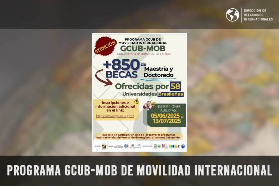 Convocatoria abierta: Programa GCUB de Movilidad Internacional